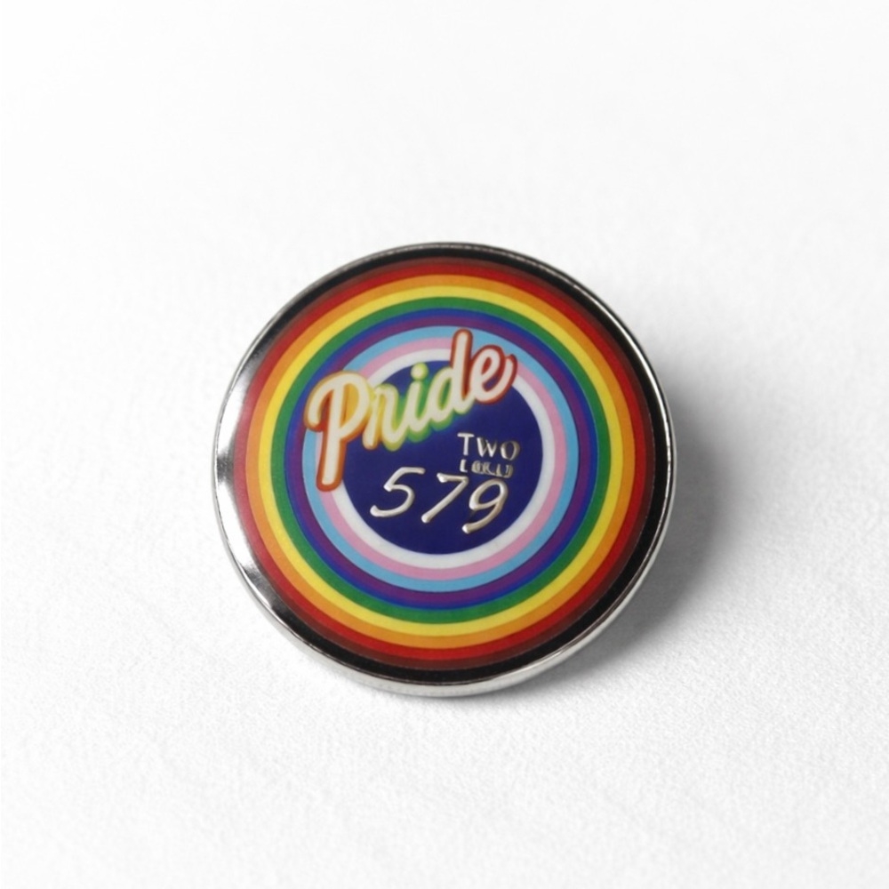 JetBlue TWU Local 579 Flight Attendant Union LGBTQIA+ Rainbow Pride Enamel Pin